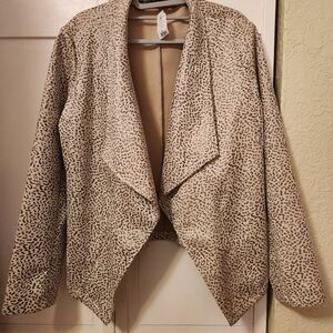 Stylish Leopard Print Women's Blazer